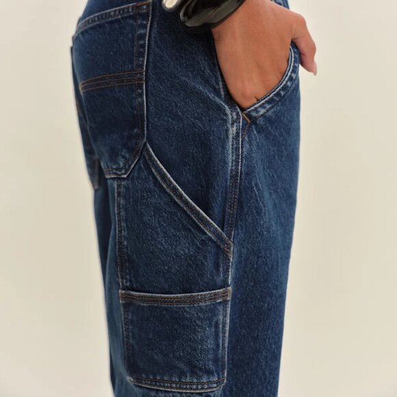 NWT Reformation Diego Mid Rise Baggy Utility Jeans - Picture 2 of 4